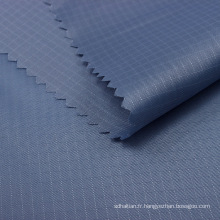 210D 0,3 cm à plaid en tissu de taffetas en polyester